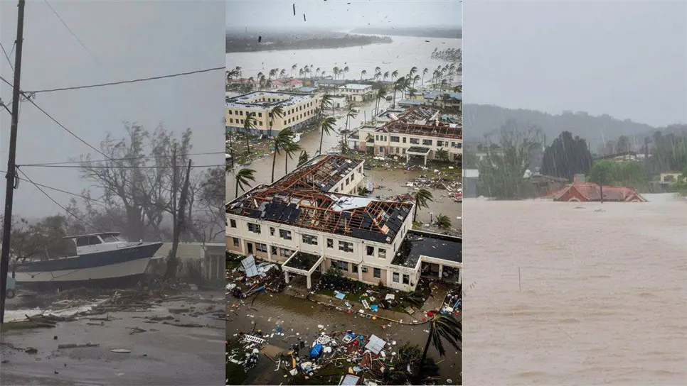 El huracán Melissa se debilitó a categoría 3 en la escala de Saffir-Simpson. FOTO: Luz Noticias.