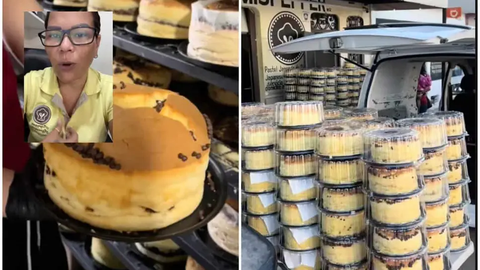 FOTO: Isabel Salazar, de pastelería Mispepper Mazatlán, explica situación de pasteles atorados en bloqueos