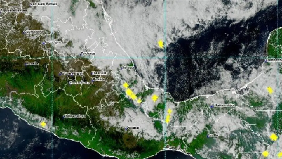En las próximas horas se esperan lluvias en el sur y sureste de la República Mexicana.