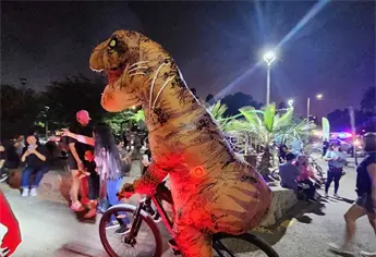 Todo un éxito la primera rodada de Halloween en el Cerro de la Memoria