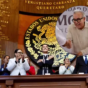 Rocha Moya acompaña a Sheinbaum en el 109 Aniversario de la Constitución en Querétaro