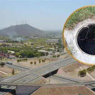 Trébol de Los Mochis permanece a oscuras tras robo de cableado; daño podría alcanzar los 300 mil pesos