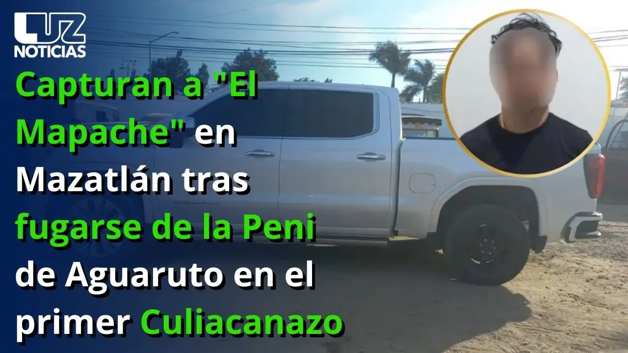 Capturan a El Mapache en Mazatlán tras fugarse de la Peni de Aguaruto en el primer Culiacanazo