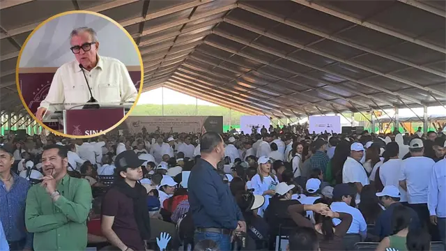 Rocha Moya descarta acarreo en evento masivo de Claudia Sheinbaum en Culiacán Rocha Moya descarta acarreo en evento masivo de Claudia Sheinbaum en Culiacán