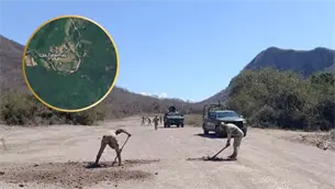 Ejército localiza y destruye pista clandestina en la sierra de Sinaloa