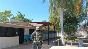 Por fuga de gas, evacuan secundaria de El Palmito en Culiacán Por fuga de gas, evacuan secundaria de El Palmito en Culiacán