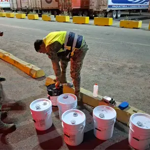 Detectan cargamento sospechoso en el puerto de Topolobampo y resultó ser precursor químico Detectan cargamento sospechoso en el puerto de Topolobampo y resultó ser precursor químico