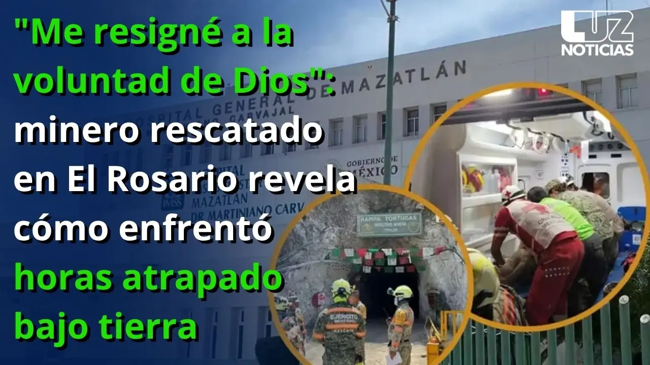 Se encomendó a Dios: Minero rescatado en El Rosario, relata cómo vivió las horas bajo tierra Se encomendó a Dios: Minero rescatado en El Rosario, relata cómo vivió las horas bajo tierra