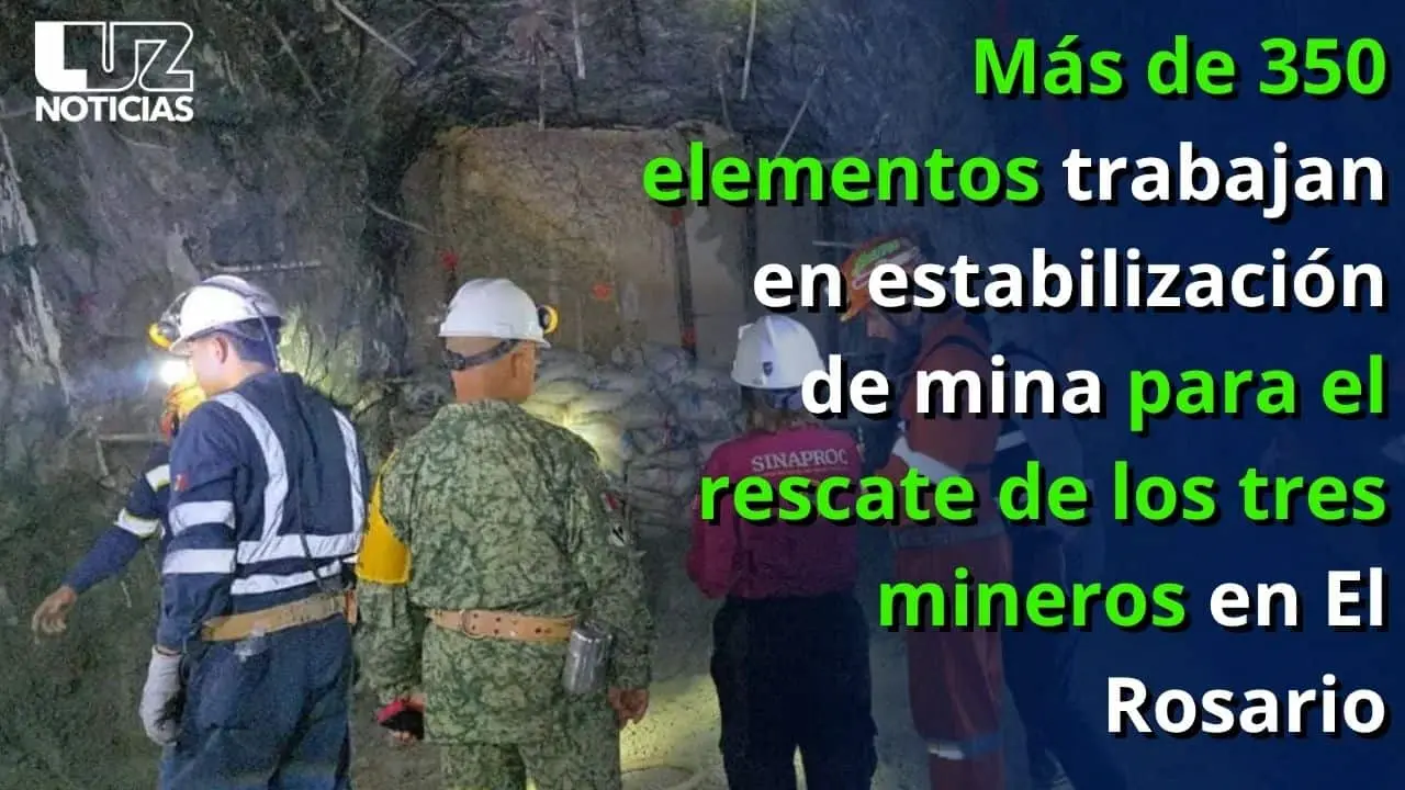 Continúa búsqueda de mineros atrapados en El Rosario, Sinaloa, a 12 días del derrumbe Continúa búsqueda de mineros atrapados en El Rosario, Sinaloa, a 12 días del derrumbe