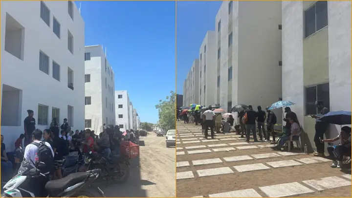 Viviendas del Bienestar en Mazatlán generan largas filas para su registro