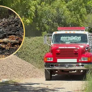 Voraz incendio arrasa casa de madera y cartón en Los Mochis