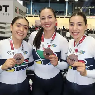 Luz Daniela Gaxiola gana medalla de bronce en la Copa Mundial de Ciclismo