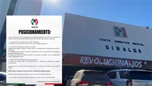 PRI advierte sobre crisis real y grave en Sinaloa tras licencia de Rocha Moya