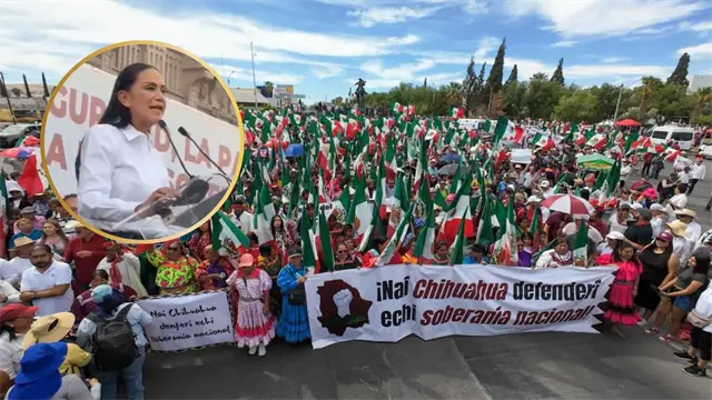 “Vamos a promover el juicio político contra Maru Campos por traición a la patria”: Ariadna Montiel en marcha de Morena