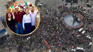 Arranca marcha de Morena en Chihuahua entre bloqueos y manifestaciones