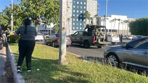 Dos personas heridas tras balacera en el sector Tres Ríos, frente a la Plaza Forum de Culiacán Dos personas heridas tras balacera en el sector Tres Ríos, frente a la Plaza Forum de Culiacán