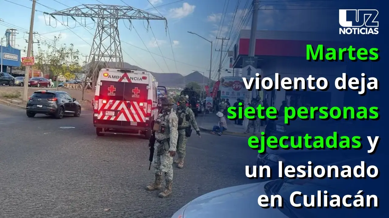 Martes violento deja siete personas ejecutadas y un lesionado en Culiacán
Martes violento deja siete personas ejecutadas y un lesionado en Culiacán