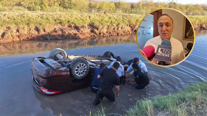 Antonio Menéndez reconoce a policías de Ahome tras rescate de automovilista que cayó a canal Antonio Menéndez reconoce a policías de Ahome tras rescate de automovilista que cayó a canal