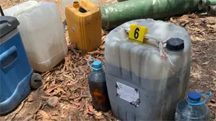 Desmantelan laboratorio clandestino en Culiacán con sustancias químicas y vehículos