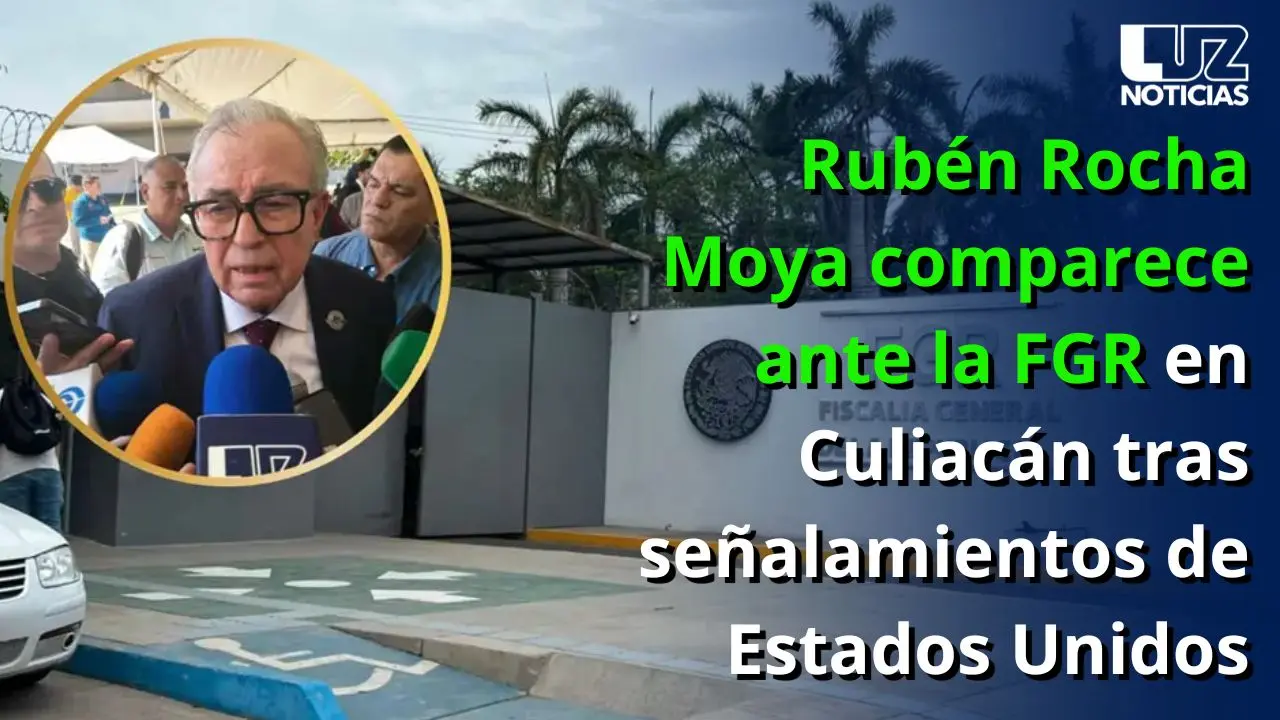 Rubén Rocha Moya comparece ante la FGR en Culiacán tras señalamientos de Estados Unidos Rubén Rocha Moya comparece ante la FGR en Culiacán tras señalamientos de Estados Unidos