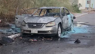Fuerte incendio consume vehículo estacionado al suroriente de Los Mochis Fuerte incendio consume vehículo estacionado al suroriente de Los Mochis