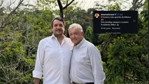 Andy López Beltrán publica foto junto a AMLO y desata reacciones: El hombre más querido de México