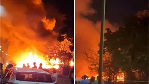 Incendio destruye tres viviendas en una invasión en el sector Hacienda del Valle, Culiacán