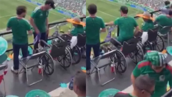 Mundial 2026: Aficionado en zona para personas con discapacidad se levanta de su asiento y genera polémica | VIDEO