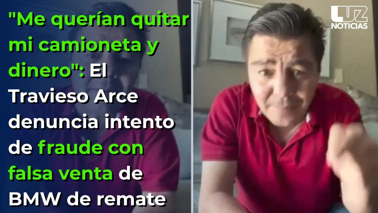 El Travieso Arce denuncia intento de fraude con falsa venta de BMW de remate
