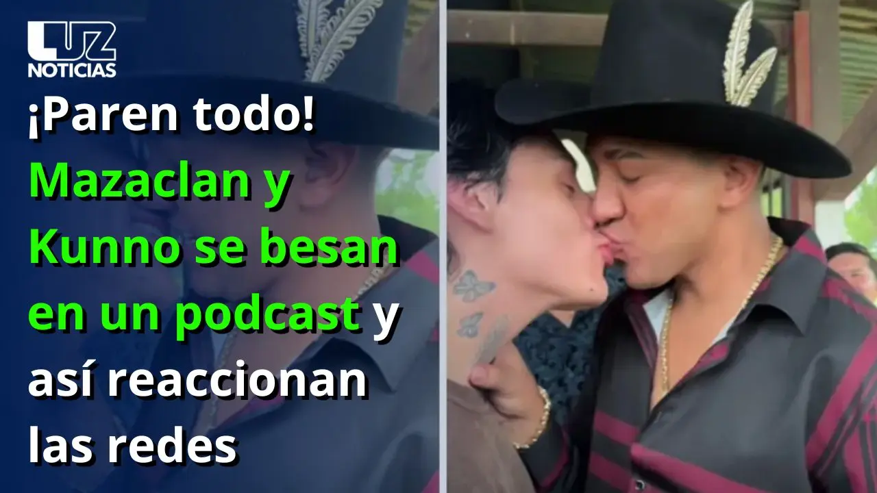 ¡Paren todo! Mazaclan y Kunno se besan en un podcast y así reaccionan las redes
