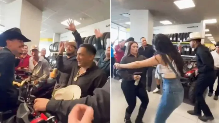 Mazaclan y El Codiciado arman la fiesta en Coppel de Los Mochis |VIDEO