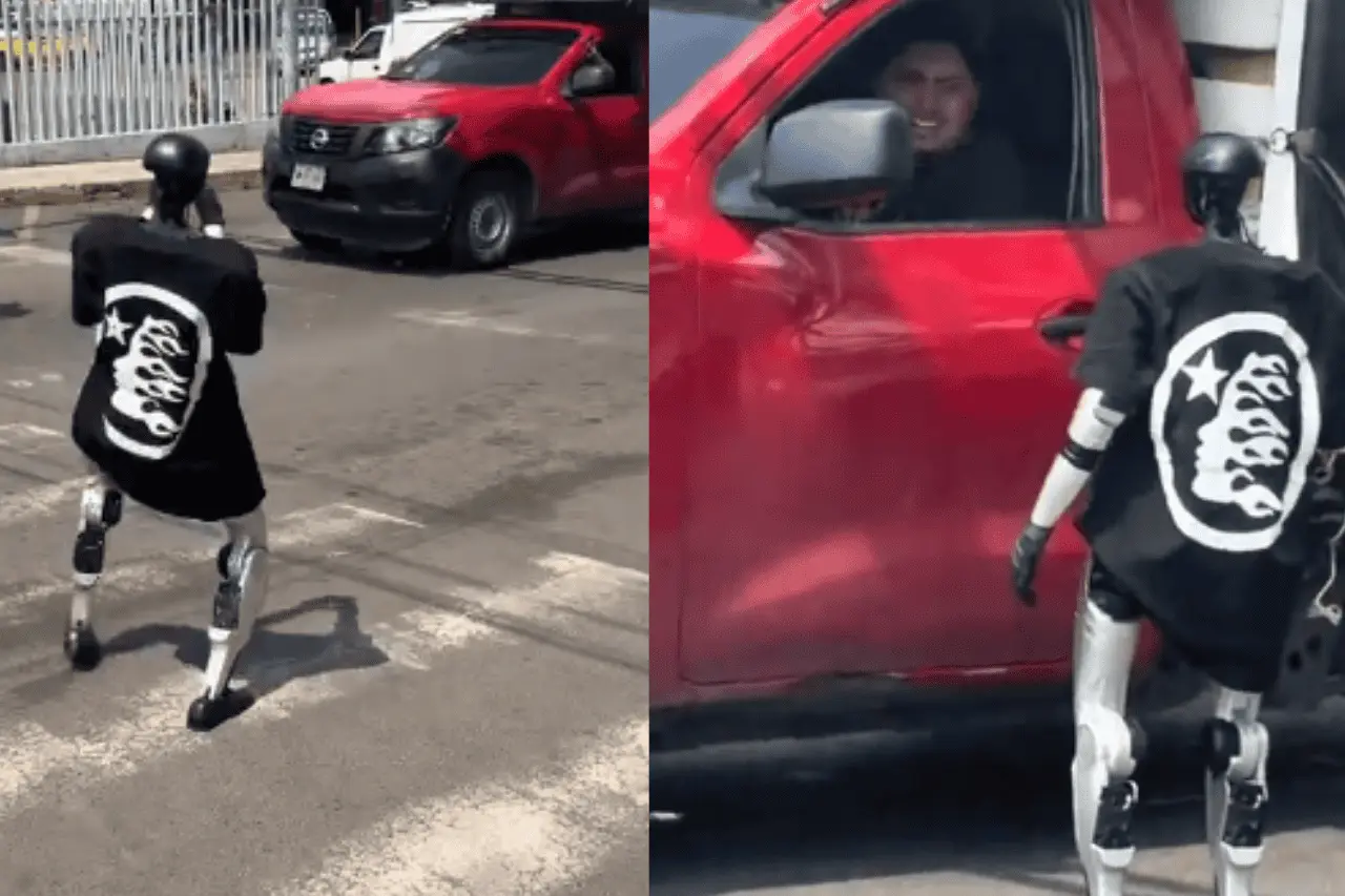 Robot humanoide pide limosna bailando entre autos y se vuelve viral Robot humanoide pide limosna bailando entre autos y se vuelve viral