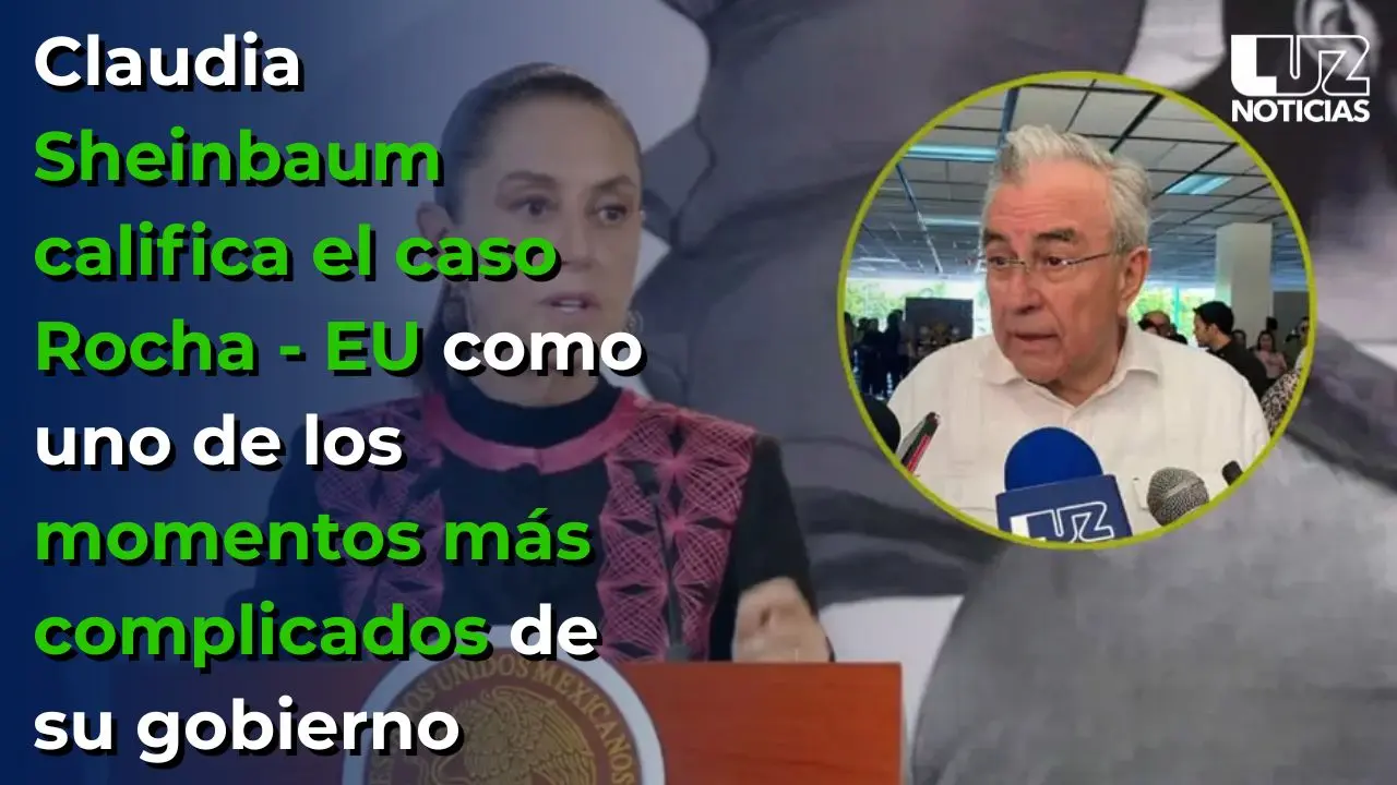 Claudia Sheinbaum califica el caso Rocha-EU como uno de los momentos más complicados de su gobierno
Claudia Sheinbaum califica el caso Rocha-EU como uno de los momentos más complicados de su gobierno