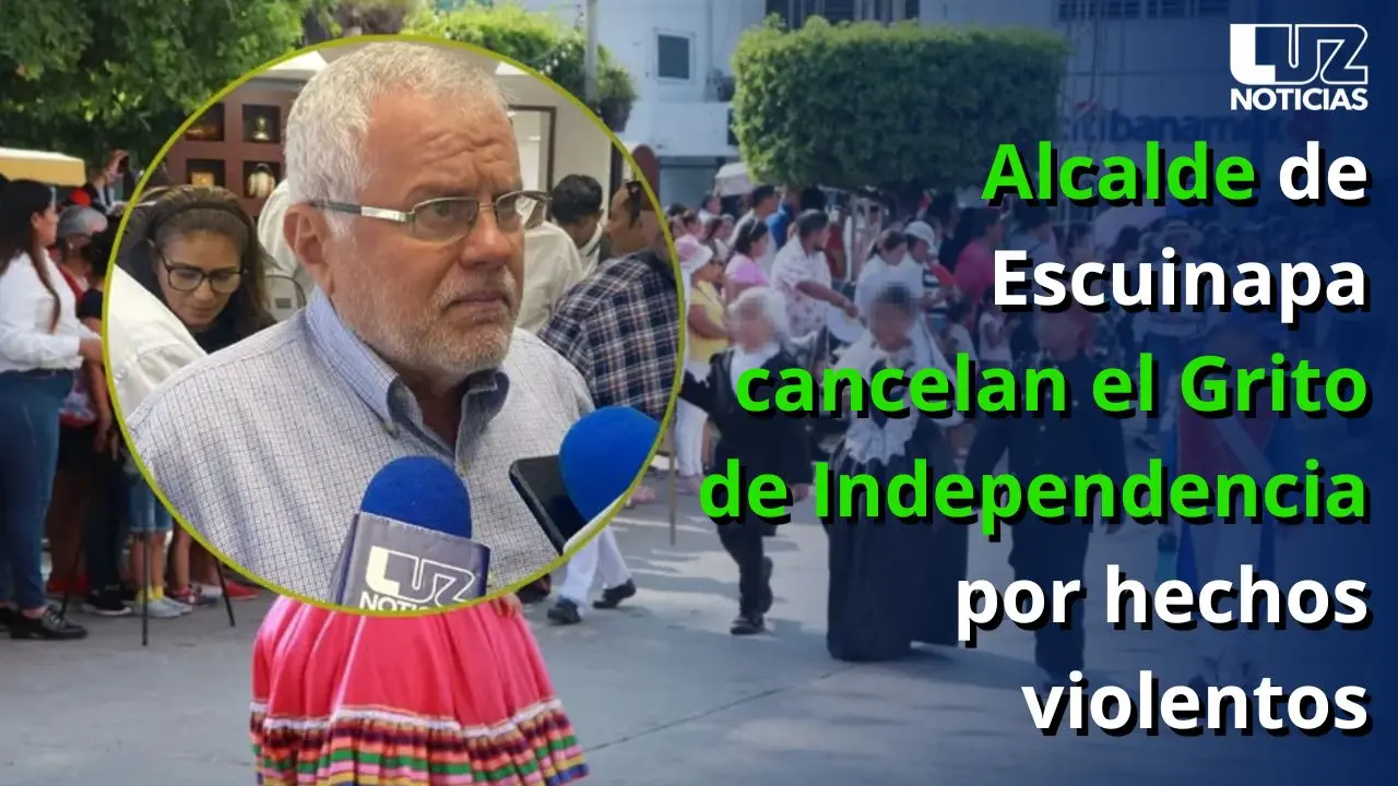 Alcalde de Escuinapa cancelan el Grito de Independencia por hechos violentos
Alcalde de Escuinapa cancelan el Grito de Independencia por hechos violentos