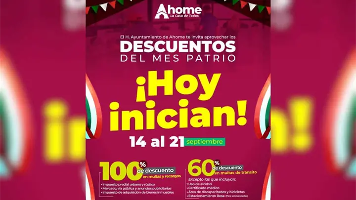 ¡Hoy arrancan los descuentos en Ahome! Que la lluvia no te impida ponerte al corriente