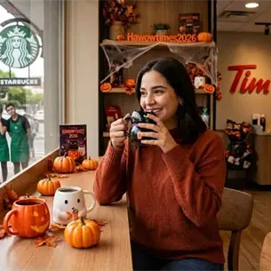 Tim Hortons se adelanta a Starbucks con sus coleccionables de Halloween 2026