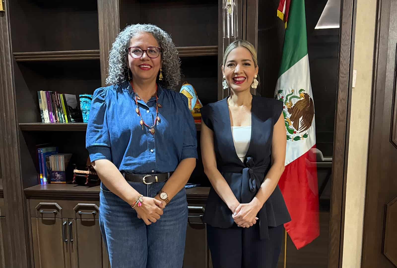 Más y mejor atención a las causas en Mazatlán; Graciela Domínguez y Estrella Palacios se reúnen