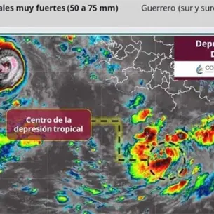 Depresión tropical Dieciocho-E se forma en el Pacífico: trayectoria y estados bajo vigilancia Depresión tropical Dieciocho-E se forma en el Pacífico: trayectoria y estados bajo vigilancia