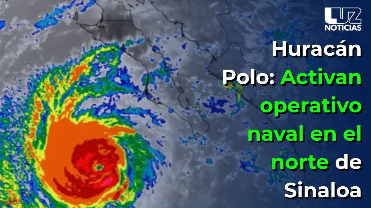 Huracán Polo: Activan operativo naval en el norte de Sinaloa
