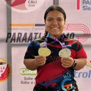 Pauleth Mejía consigue oro en Gran Prix de Paraatletismo disputado en Colombia