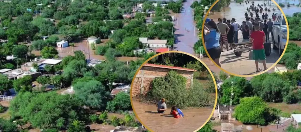 Bajo el agua pueblos del sur de Sonora tras intensas lluvias de Polo; se desborda el río Mayo | VIDEOS Bajo el agua pueblos del sur de Sonora tras intensas lluvias de Polo; se desborda el río Mayo | VIDEOS
