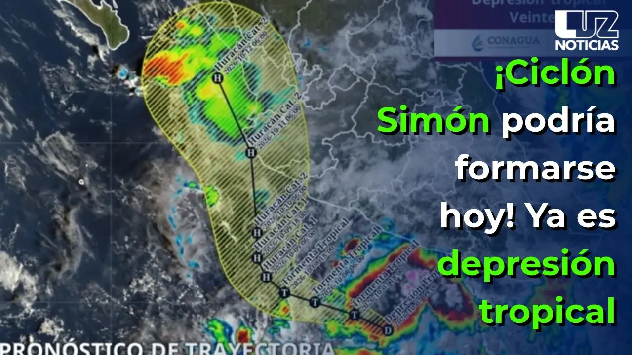¡Ciclón Simón podría formarse hoy! Ya es depresión tropical
