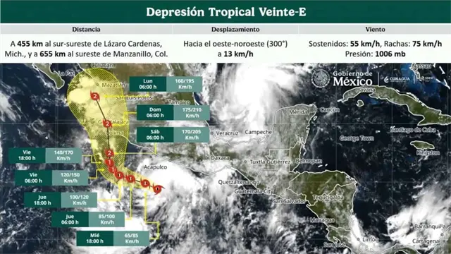Simón llegaría como huracán categoría 2 a Sinaloa; pronostica SMN