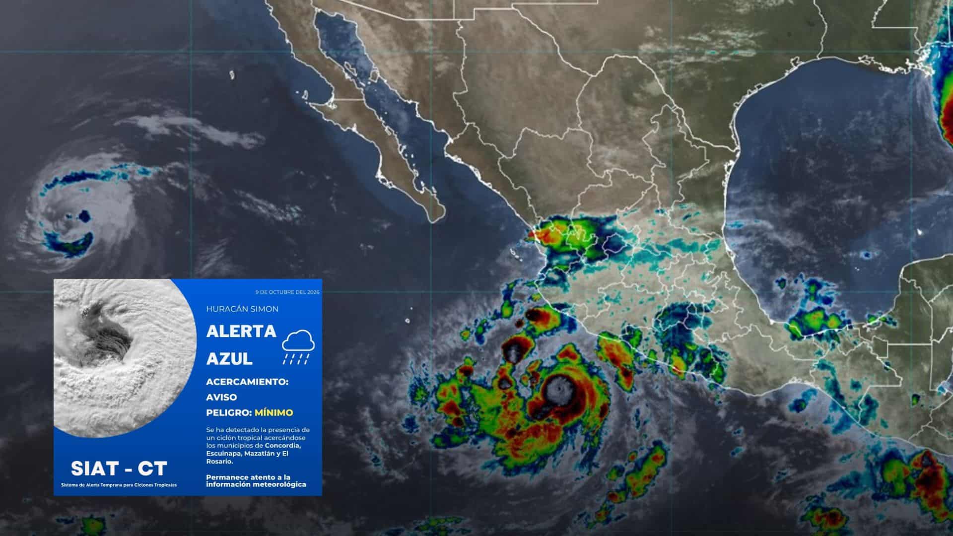 Huracán Simón: Protección Civil emite alerta para estos 4 municipios de Sinaloa