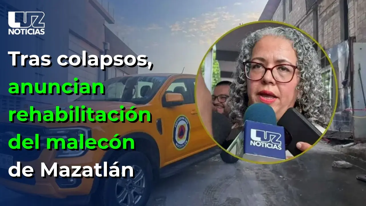 Tras colapsos, anuncian rehabilitación del malecón de Mazatlán
Tras colapsos, anuncian rehabilitación del malecón de Mazatlán