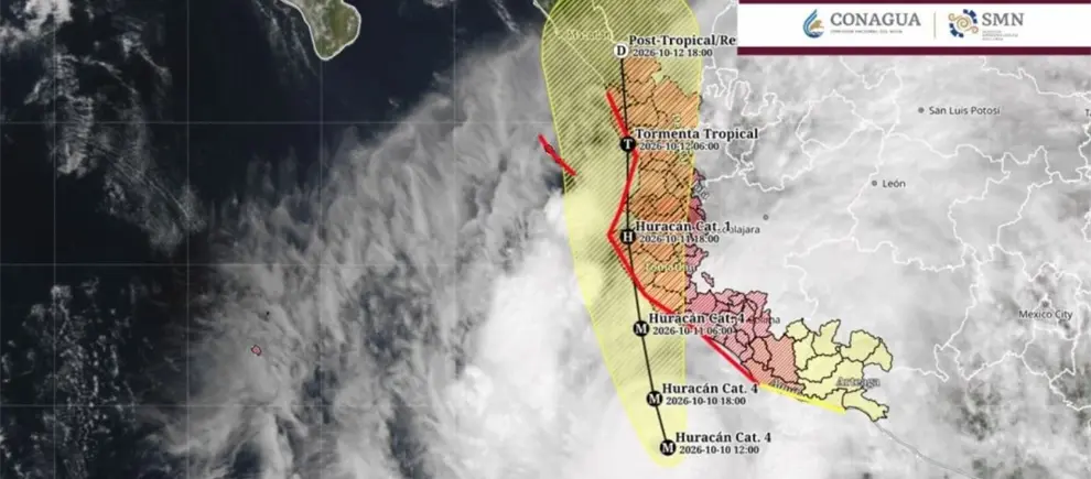 Huracán Simón pierde velocidad, pero mantiene su fuerza antes de tocar tierra en Jalisco Huracán Simón pierde velocidad, pero mantiene su fuerza antes de tocar tierra en Jalisco