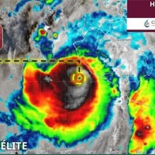 Huracán Simón mantiene rumbo hacia Sinaloa: llegaría como tormenta tropical el martes 13 de octubre