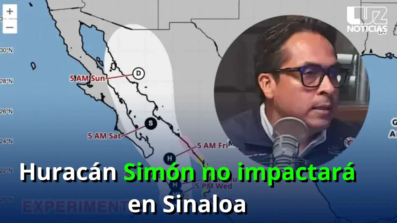Huracán Simón no impactará en Sinaloa
