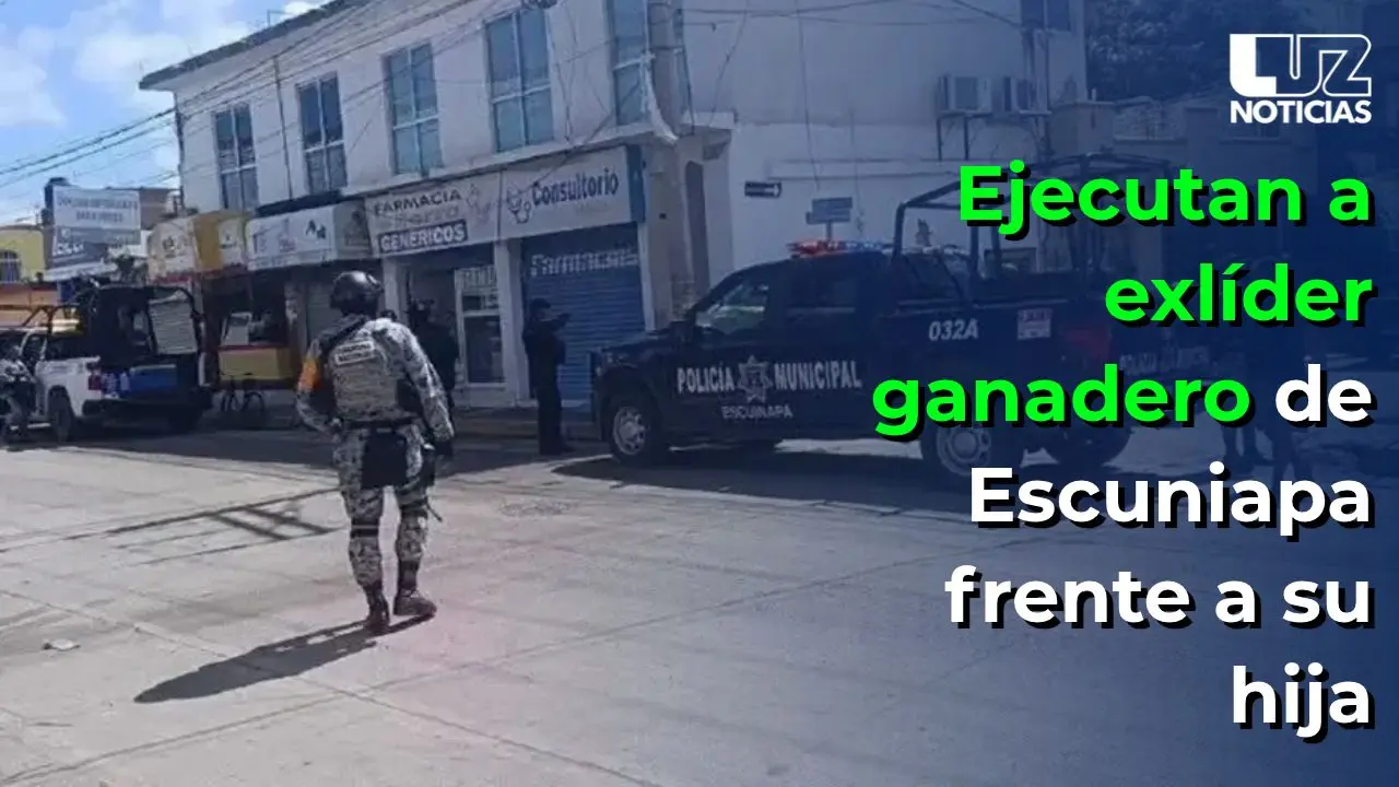 Ejecutan a exlíder ganadero de Escuniapa frente a su hija
