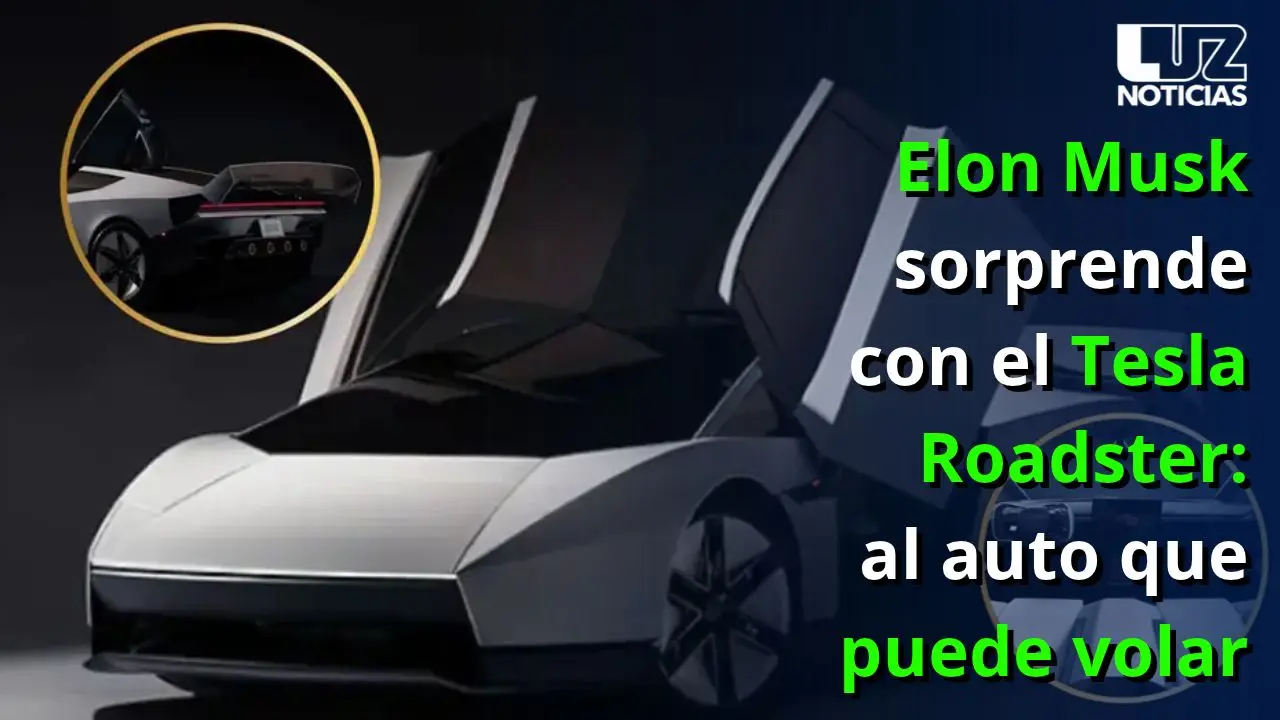 Elon Musk sorprende con el Tesla Roadster: al auto que puede volar
Elon Musk sorprende con el Tesla Roadster: al auto que puede volar